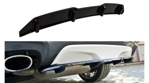 Splitter BMW X4 G02 M-Pack Rear Central with Diffuser Gloss Black