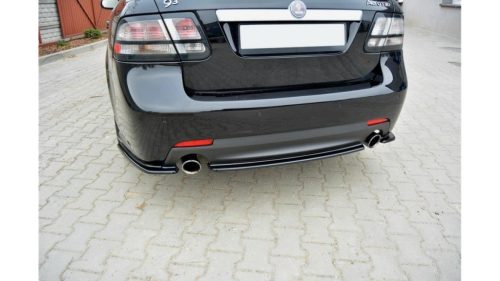 Splitter Saab 9-3 Aero II Facelift Rear Central Gloss Black