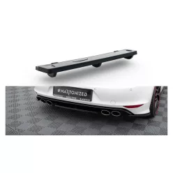   Splitter Volkswagen Golf 7 R Rear Central with Diffuser Gloss Black
