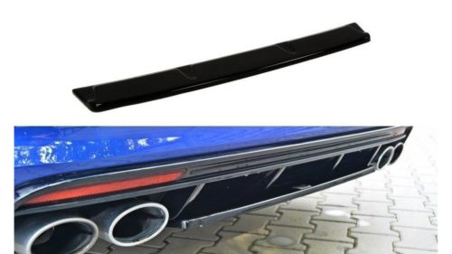 Splitter Volkswagen Golf 7 R Rear Central without Diffuser Gloss Black