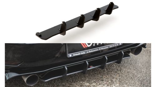 Diffuser Volkswagen Golf 7 GTI TCR Rear Racing Durability Red