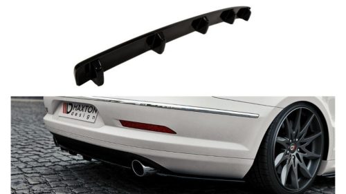 Splitter Volkswagen Passat CC R36 Rline Rear Central with Diffuser Gloss Black