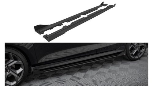 Diffuser Ford Fiesta VIII ST ST-Line Side Skirts Racing Black-Red + Gloss Flaps