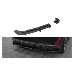   Diffuser Ford Fiesta VIII ST Rear Valance + Flaps Black-Red Racing Durability