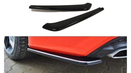 Splitter Audi A7 C7 Facelift S-Line Rear Side Gloss Black