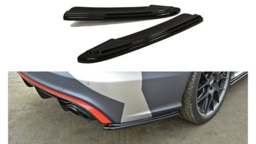 Splitter Audi RS6 C7 Rear Side Gloss Black
