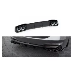   Diffuser Audi A7 C8 Facelift S-Line Rear Valance + Exhaust Ends Imitation Chrome