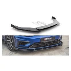  Splitter Volkswagen Golf 7 Facelift R Front Racing Durability + Flaps Black