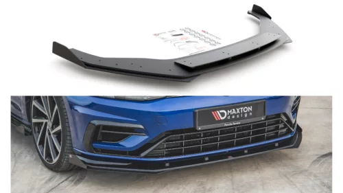 Splitter Volkswagen Golf 7 Facelift R Front Racing Durability + Flaps Black-Red