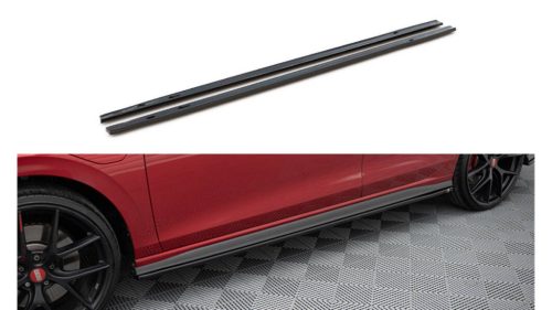 Diffuser Volkswagen Golf 8 GTI GTE GTI Clubsport R-Line Side Skirts v.1 Gloss Black