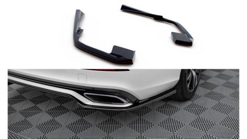 Splitter Volvo S60 III R-Design Rear Side Gloss Black