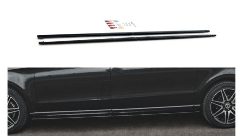 Diffuser Mercedes-Benz V Long W447 Facelift Side Skirts Gloss Black