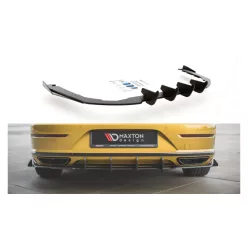   Diffuser Volkswagen Arteon R-Line Rear Valance + Flaps Black-Red Racing Durability
