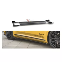   Diffuser Volkswagen Arteon R-Line Side Skirts Racing Black-Red + Gloss Flaps