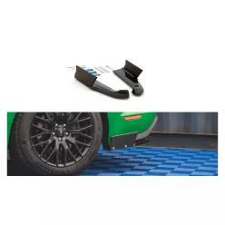   Splitter Ford Mustang VI GT Facelift Rear Side v.1 + Flaps Gloss Black