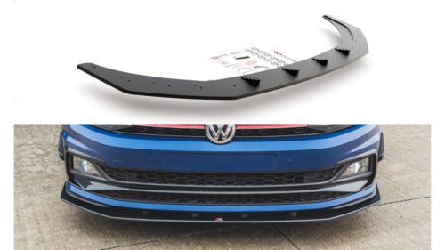 Splitter Volkswagen Polo VI GTI Front Racing Durability Black-Red