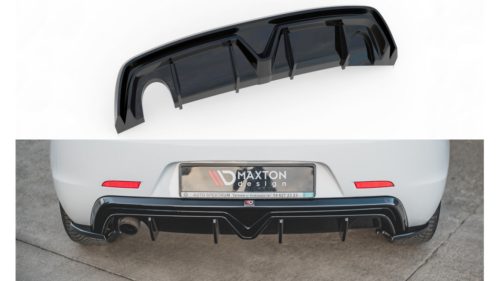 Diffuser Alfa Romeo Giulietta Facelift Rear Valance Exhaust on one side version Gloss Black