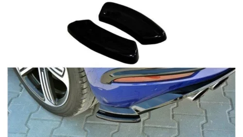 Splitter Volkswagen Golf 7 Facelift R Rear Side Gloss Black