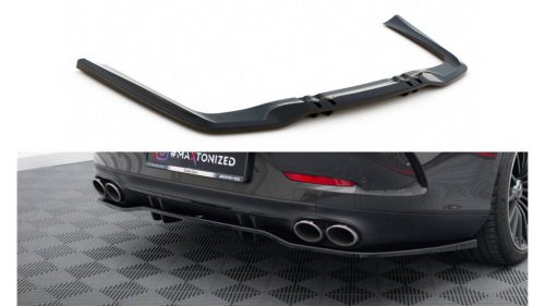 Splitter Mercedes-Benz 53 4 Door Rear Central with Diffuser Gloss Black