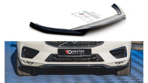Splitter Volvo XC60 II R-Design Front v.1 Gloss Black