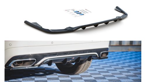 Splitter Volvo XC60 II R-Design Rear Central with Diffuser Gloss Black