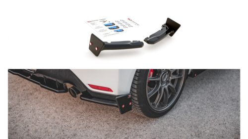 Splitter Toyota GR Yaris IV Rear Side v.2 + Flaps Gloss Black