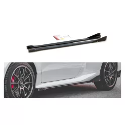   Diffuser Toyota GR Yaris IV Side Skirts v.2 Gloss Black + Flaps
