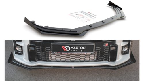 Splitter Toyota GR Yaris IV Front Racing Durability + Flaps Black-Red