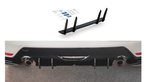 Diffuser Toyota GR Yaris IV Rear Racing Durability Black-Red