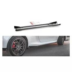   Diffuser Toyota GR Yaris IV Side Skirts Racing Black-Red + Gloss Flaps