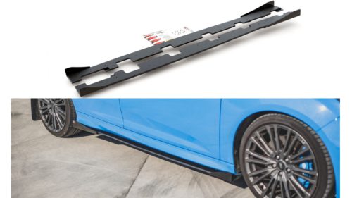 Diffuser Ford Focus III RS Side Skirts Racing Black + Gloss Flaps