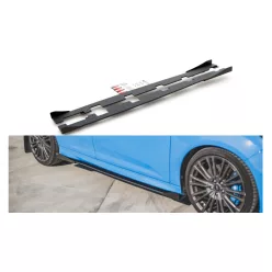   Diffuser Ford Focus III RS Side Skirts Racing Black-Red + Gloss Flaps