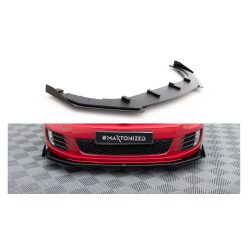   Splitter Volkswagen Golf VI GTI Front Racing Durability v.3 + flaps Black