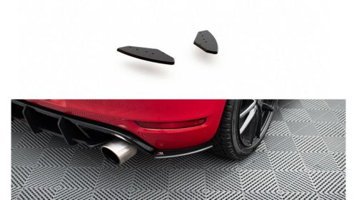 Splitter Volkswagen Golf VI GTI Rear Side Racing Durability Black-Red