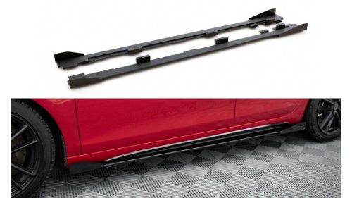 Diffuser Volkswagen Golf VI GTI Side Skirts Racing Black + Gloss Flaps