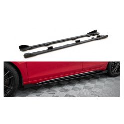   Diffuser Volkswagen Golf VI GTI Side Skirts Racing Black-Red + Gloss Flaps