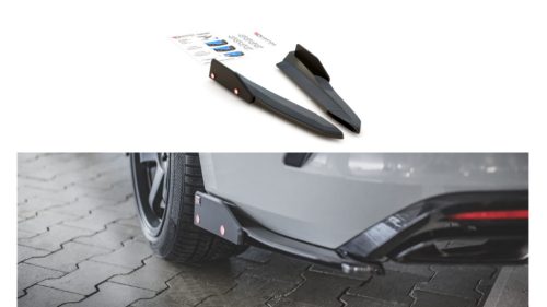 Splitter Skoda Octavia IV RS Rear Side v.2 + Flaps Gloss Black