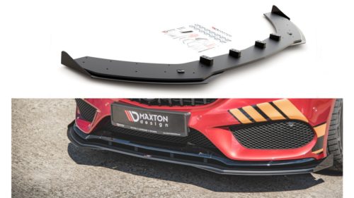 Splitter Mercedes-Benz - AMG C C205 C43 Front Racing Durability + Flaps Black-Red