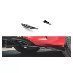   Splitter Mercedes-Benz C C205 C43 Rear Side Racing Durability Black + Gloss Flaps