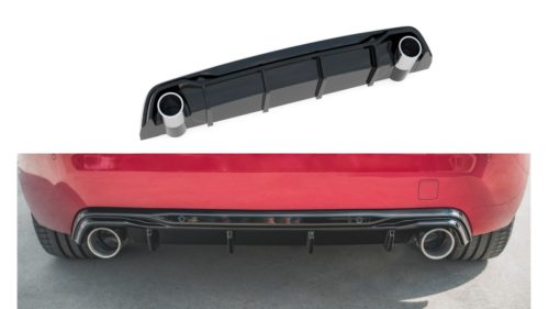 Diffuser Peugeot 308 GT II Facelift Rear Valance + Exhaust Ends Imitation Black