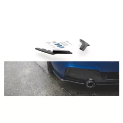   Splitter BMW 1 F20 M-Pack Rear Side Racing Durability Black-Red