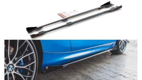 Diffuser BMW 1 F21 M-Pack Side Skirts Racing Black + Gloss Flaps