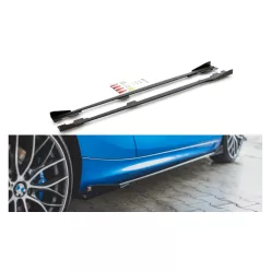   Diffuser BMW 1 F21 M-Pack Side Skirts Racing Black-Red + Gloss Flaps