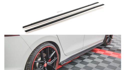 Diffuser Volkswagen Golf 8 GTI GTE GTI Clubsport R-Line Side Skirts Racing Black