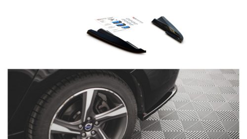 Splitter Volvo S60 II R-Design Rear Side Gloss Black