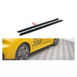 Diffuser Peugeot 208 II Side Skirts Gloss Black
