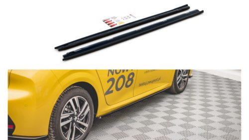 Diffuser Peugeot 208 II Side Skirts Gloss Black