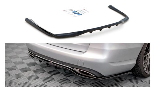 Splitter Mercedes-Benz C W205 Rear Central with Diffuser Gloss Black