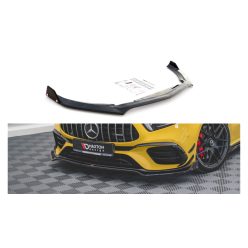   Splitter Mercedes-Benz A W177 A45 S Aero Pack Front v.3 + flaps Gloss Black