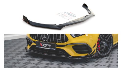 Splitter Mercedes-Benz A W177 A45 S Aero Pack Front v.3 + flaps Gloss Black